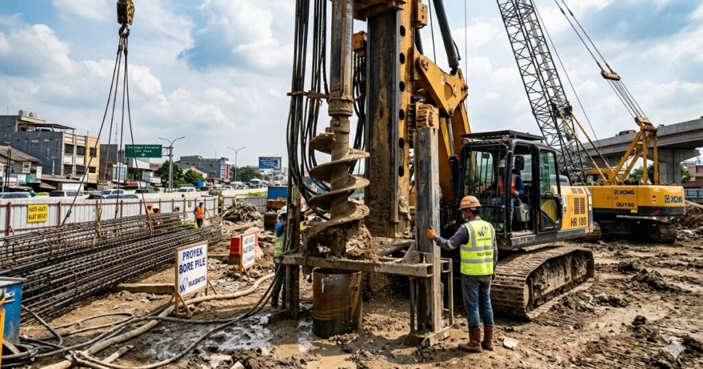 Jasa Bore Pile Profesional